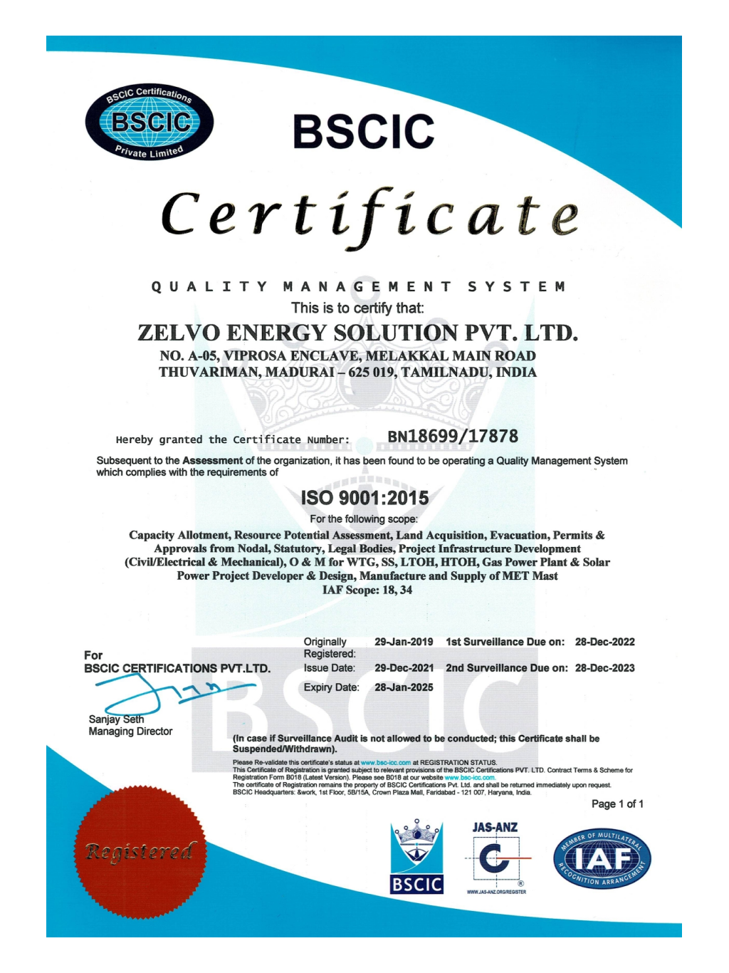 ISO Certified Solar and Wind Power Solutions Company - Zelvo